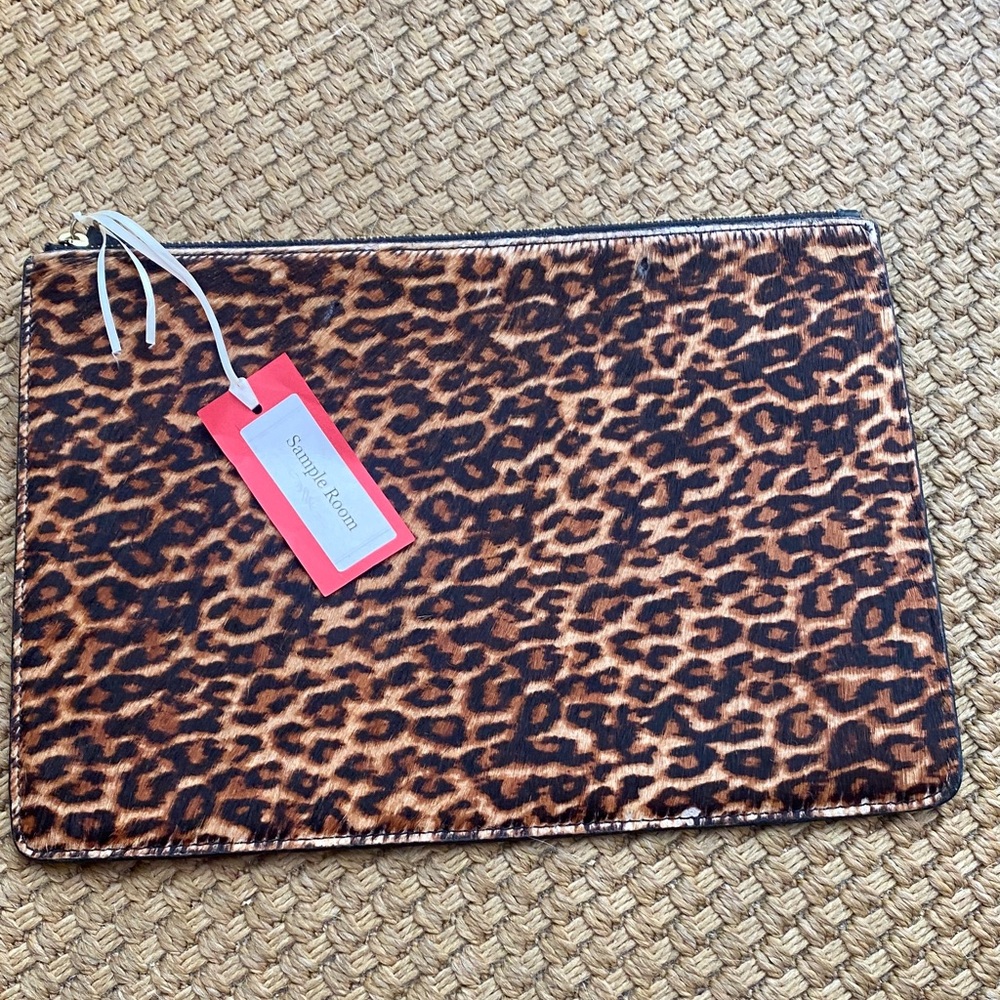 NWT Leopard hair Print Clutch